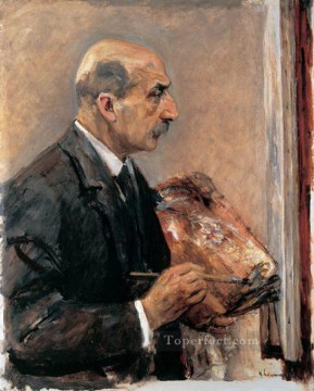  paleta Pintura - Autorretrato con paleta Max Liebermann Impresionismo alemán